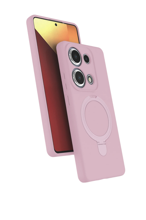 Newface Xiaomi Redmi Note 13 Pro 4G Regal Magsafe Standlı Kapak - Açık Pembe