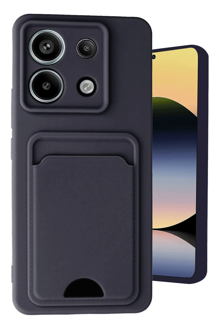 Newface Xiaomi Redmi Note 13 Pro 5G Kılıf Kelvin Kartvizitli Silikon - Siyah