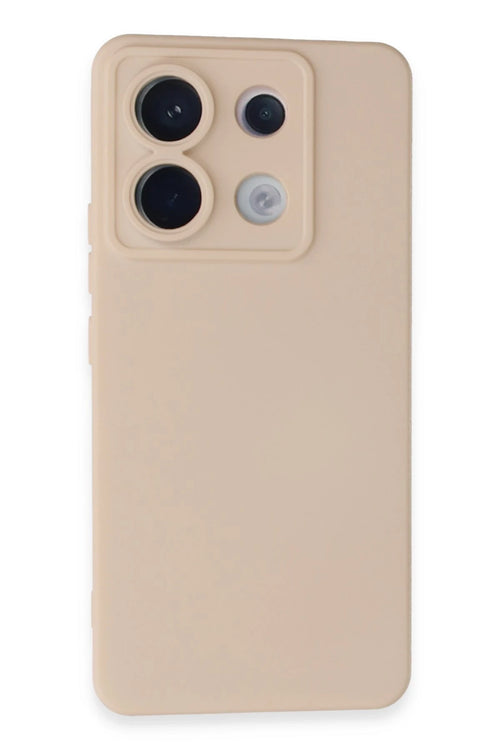 Newface Xiaomi Redmi Note 13 Pro 5G Kılıf Nano içi Kadife Silikon - Pudra