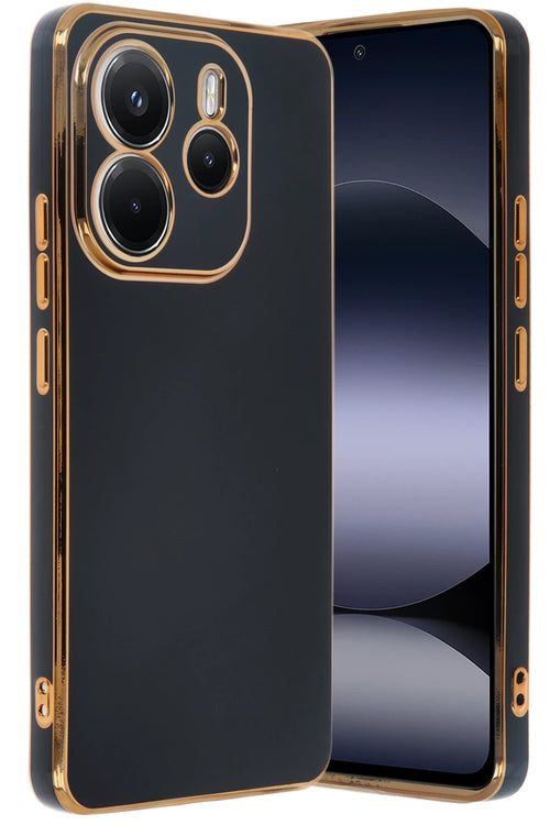 Newface Xiaomi Redmi Note 14 4G Kılıf Volet Silikon - Siyah