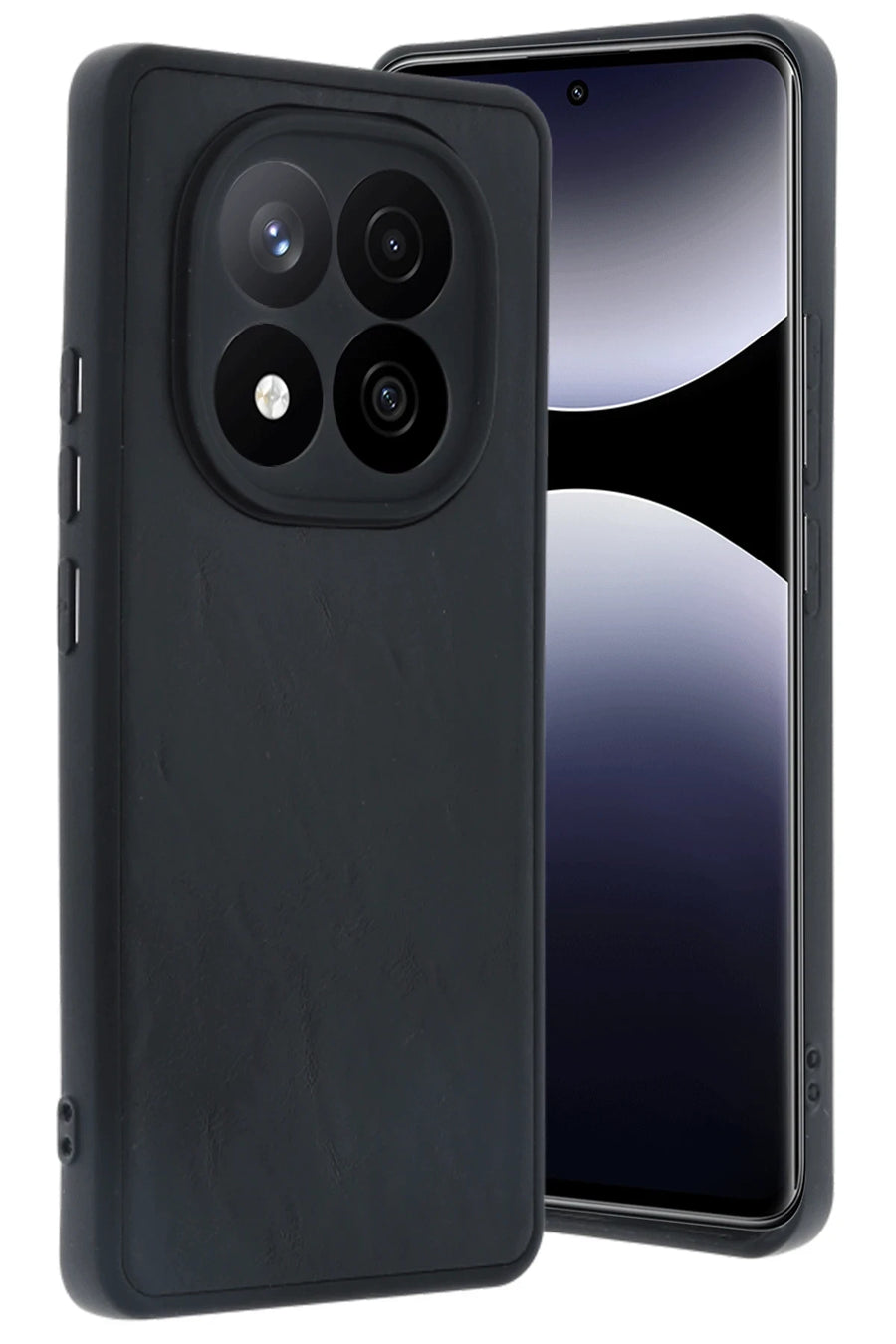 Newface Xiaomi Redmi Note 14 Pro 4G Kılıf Aras Deri Kapak - Siyah