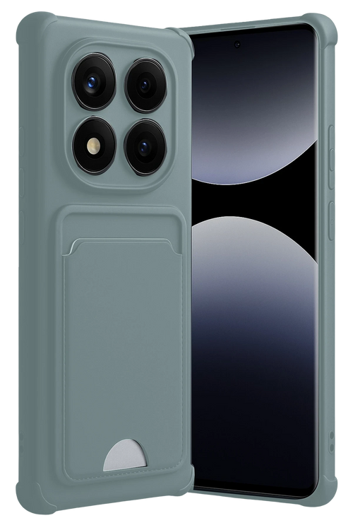 Newface Xiaomi Redmi Note 14 Pro 5G Kelvin Kartvizitli Silikon - Açık Yeşil