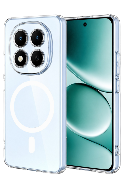 Newface Xiaomi Redmi Note 15 Pro 5G Combo Sert Şeffaf Magsafe Kapak - Şeffaf