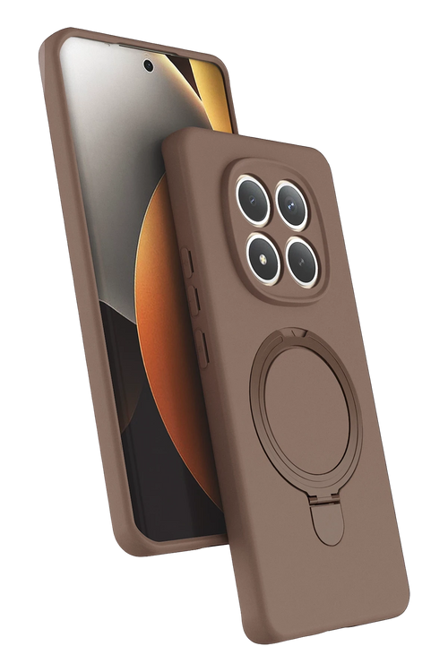 Newface Xiaomi Redmi Note 15 Pro 5G Regal Magsafe Standlı Kapak - Çöl Titanyum