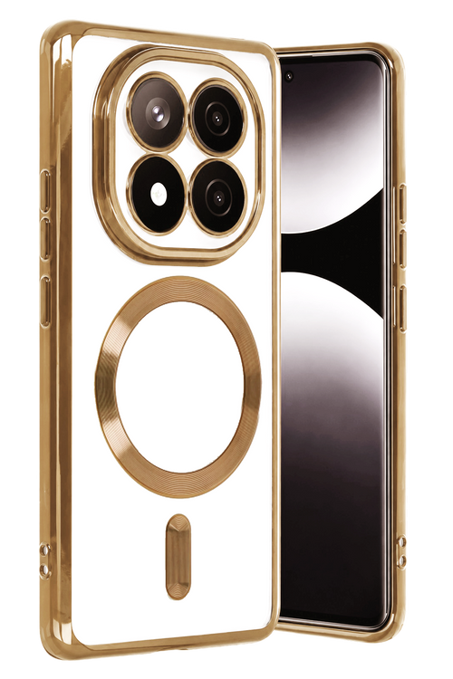 Newface Xiaomi Redmi Note 15 Pro Plus 5G Kross Magneticsafe Kapak - Gold