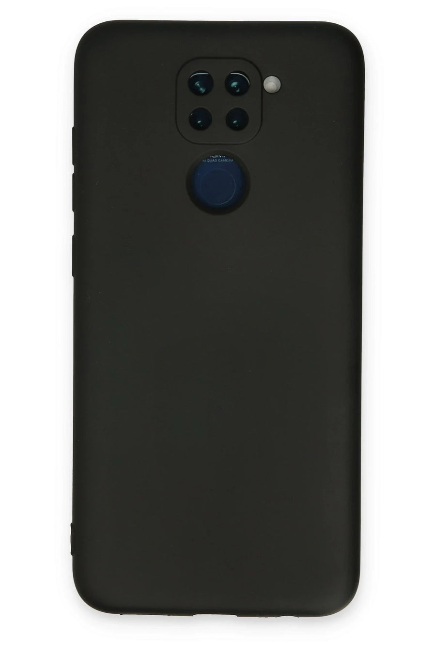 Newface Xiaomi Redmi Note 9 Kılıf Nano içi Kadife Silikon - Siyah