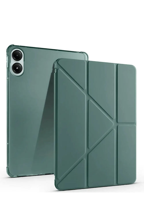 Newface Xiaomi Redmi Pad SE 4G Kılıf Kalemlikli Mars Tablet Kılıfı - Koyu Yeşil