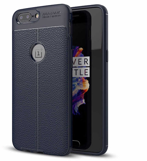 One Plus 5 Kılıf Zore Niss Silikon Kılıf - Lacivert