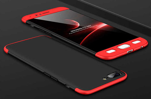 One Plus 5 Kılıf Zore Ays Kılıf - Siyah-Kırmızı