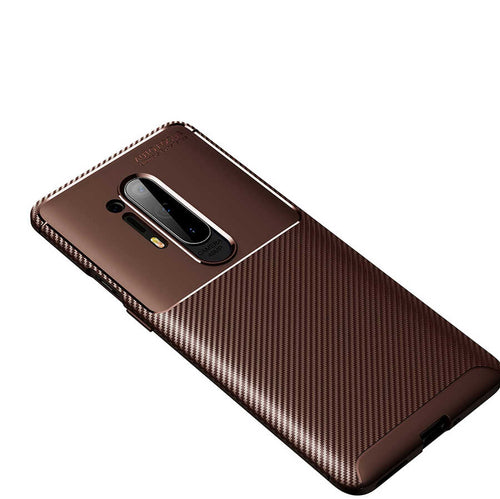 One Plus 8 Pro Kılıf Zore Negro Silikon Kılıf - Kahverengi