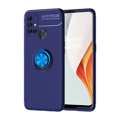 One Plus Nord N10 5G Kılıf Zore Ravel Silikon Kılıf - Mavi