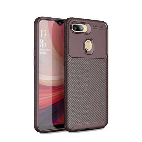 Oppo A12 Kılıf Zore Negro Silikon Kılıf - Kahverengi