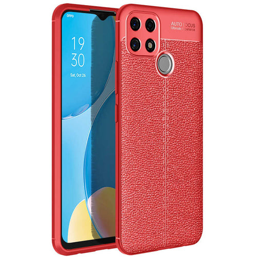 Oppo A15S Kılıf Zore Niss Silikon Kılıf - Kırmızı