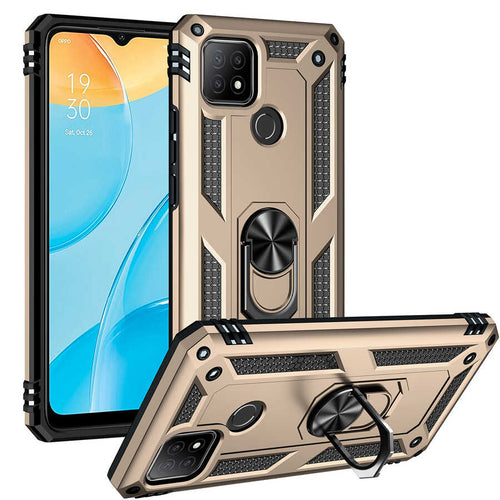 Oppo A15S Kılıf Zore Vega Kılıf - Gold