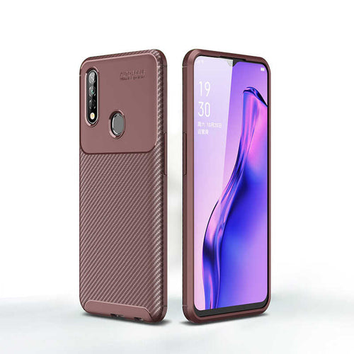 Oppo A31 Kılıf Zore Negro Silikon Kılıf - Kahverengi