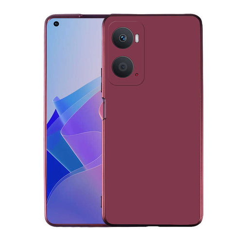 Oppo A36 Kılıf Zore Premier Silikon Kılıf - Mürdüm