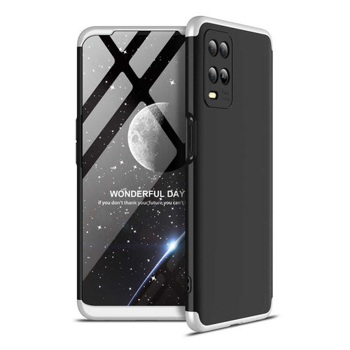Oppo A54 4G Kılıf Zore Ays Kılıf - Siyah-Gri