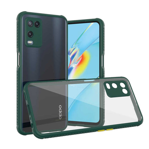 Oppo A54 4G Kılıf ​​Zore Kaff Kılıf - Koyu Yeşil