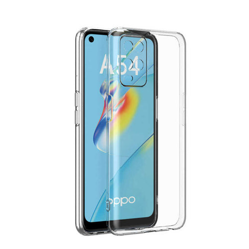 Oppo A54 4G Kılıf Zore Kamera Korumalı Süper Silikon Kılıf - Renksiz