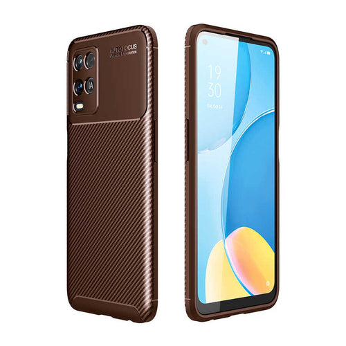 Oppo A54 4G Kılıf Zore Negro Silikon Kılıf - Kahverengi