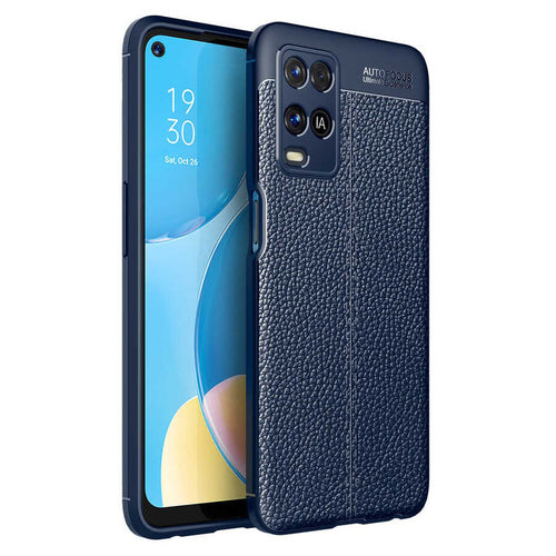 Oppo A54 4G Kılıf Zore Niss Silikon Kılıf - Lacivert