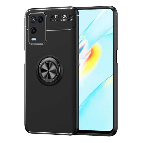 Oppo A54 4G Kılıf Zore Ravel Silikon Kılıf - Siyah