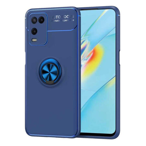 Oppo A54 4G Kılıf Zore Ravel Silikon Kılıf - Mavi