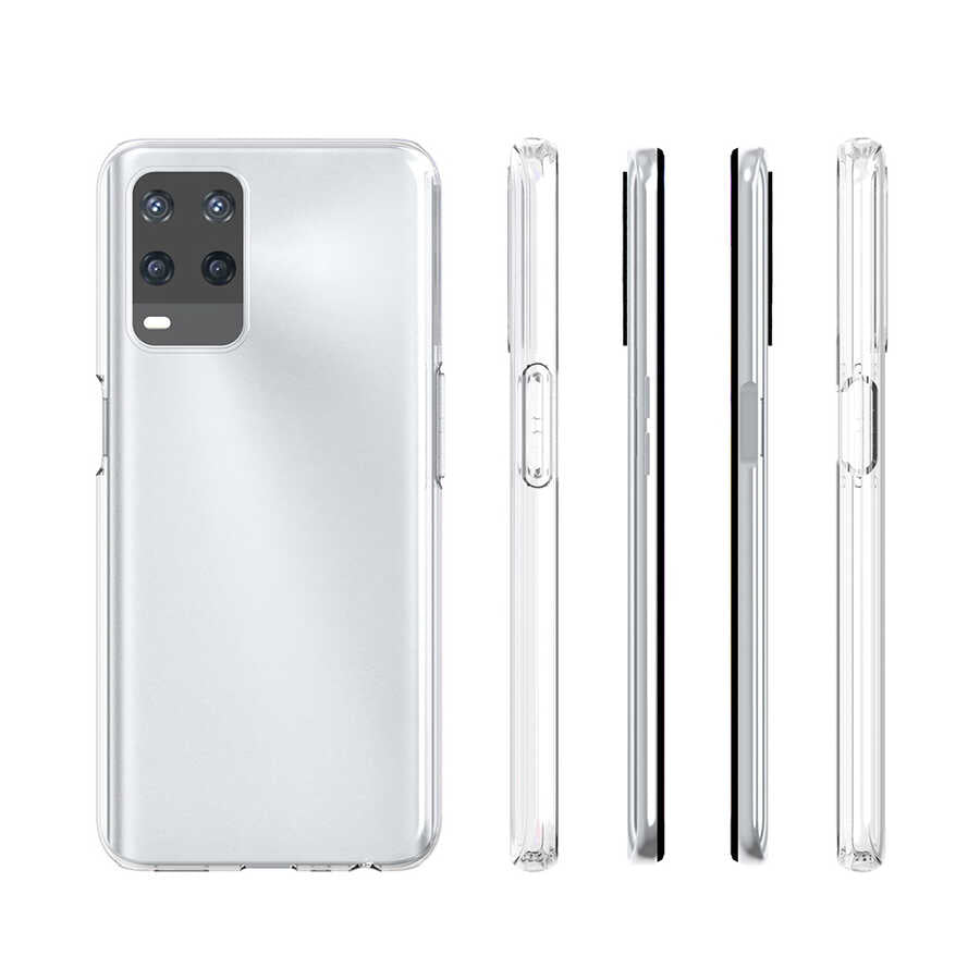 Oppo A54 4G Kılıf Zore Süper Silikon Kılıf - Renksiz