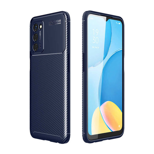 Oppo A55 5G Kılıf Zore Negro Silikon Kılıf - Lacivert