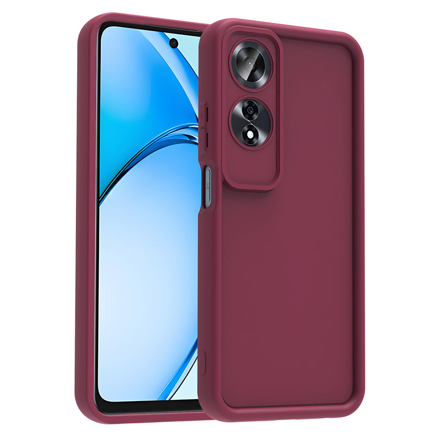 Oppo A60 Kılıf Kamera Korumalı Zore Ananas Kılıf - Mürdüm