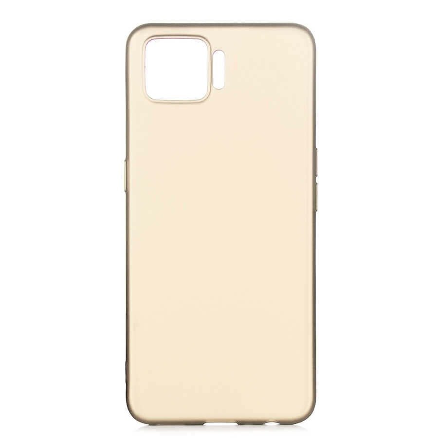 Oppo A73 Kılıf Zore Premier Silikon Kılıf - Gold