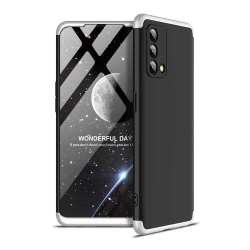 Oppo A74 4G Kılıf Zore Ays Kılıf - Siyah-Gri