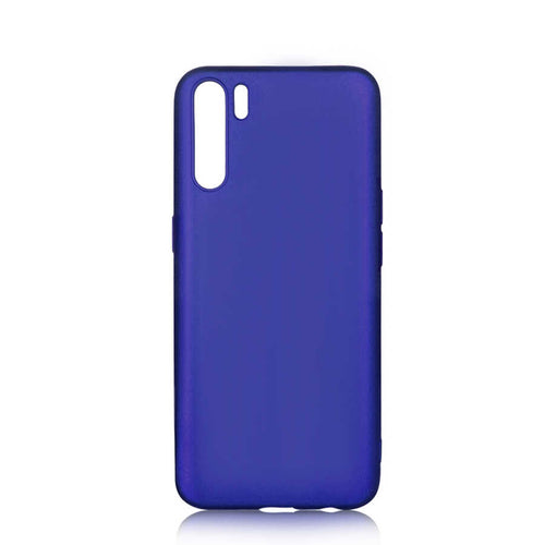 Oppo A91 Kılıf Zore Premier Silikon Kılıf - Saks Mavi