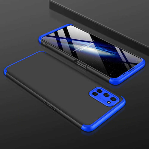 Oppo A92 Kılıf Zore Ays Kılıf - Siyah-Mavi