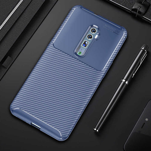 Oppo Reno 10X Zoom Kılıf Zore Negro Silikon Kılıf - Lacivert