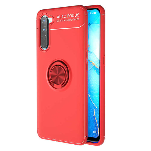 Oppo Reno 3 Kılıf Zore Ravel Silikon Kılıf - Kırmızı