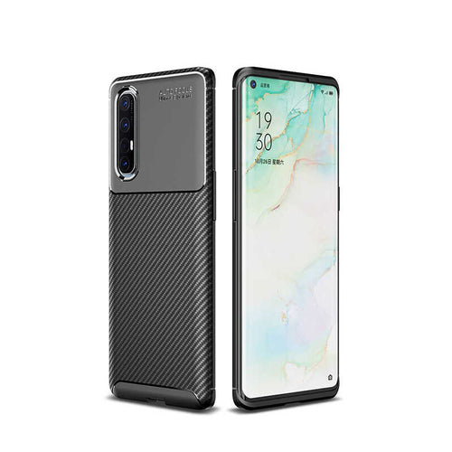 Oppo Reno 3 Pro 5G Kılıf Zore Negro Silikon Kılıf - Siyah