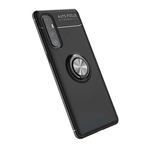 Oppo Reno 3 Pro 5G Kılıf Zore Ravel Silikon Kılıf - Siyah