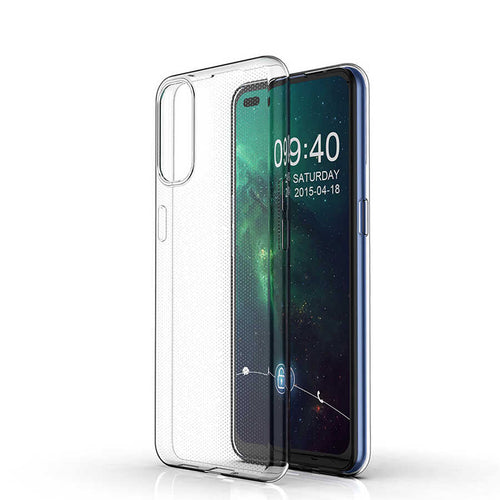 Oppo Reno 4 Kılıf Zore Süper Silikon Kılıf - Renksiz