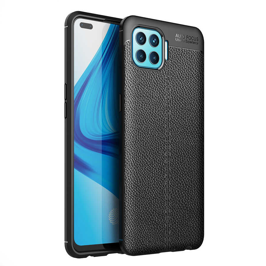 Oppo Reno 4 Lite Kılıf Zore Niss Silikon Kılıf - Siyah