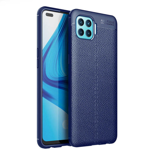 Oppo Reno 4 Lite Kılıf Zore Niss Silikon Kılıf - Lacivert