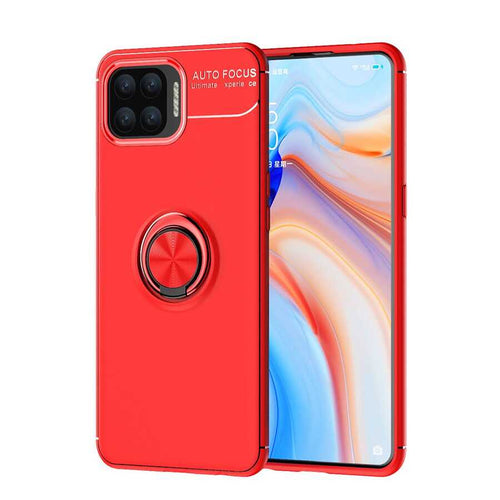 Oppo Reno 4 Lite Kılıf Zore Ravel Silikon Kılıf - Kırmızı
