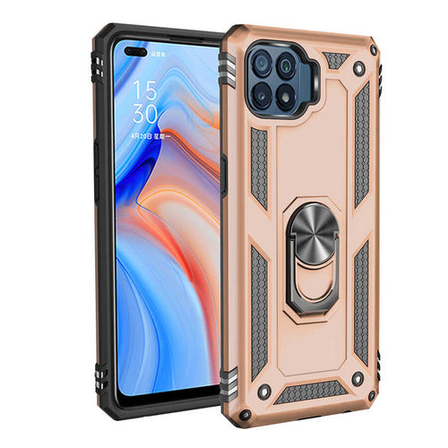 Oppo Reno 4 Lite Kılıf Zore Vega Kılıf - Gold