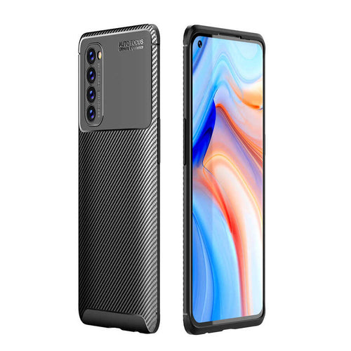 Oppo Reno 4 Pro 4G Kılıf Zore Negro Silikon Kılıf - Siyah