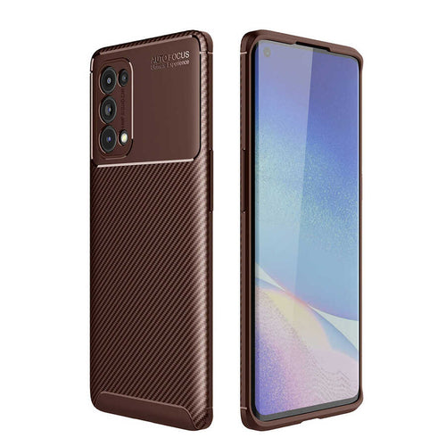 Oppo Reno 5 5G Kılıf Zore Negro Silikon Kılıf - Kahverengi