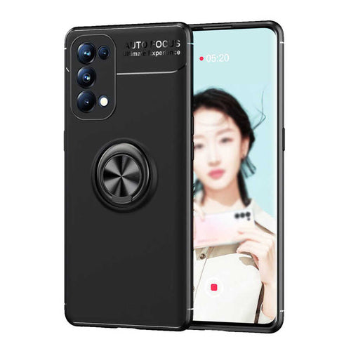 Oppo Reno 5 5G Kılıf Zore Ravel Silikon Kılıf - Siyah