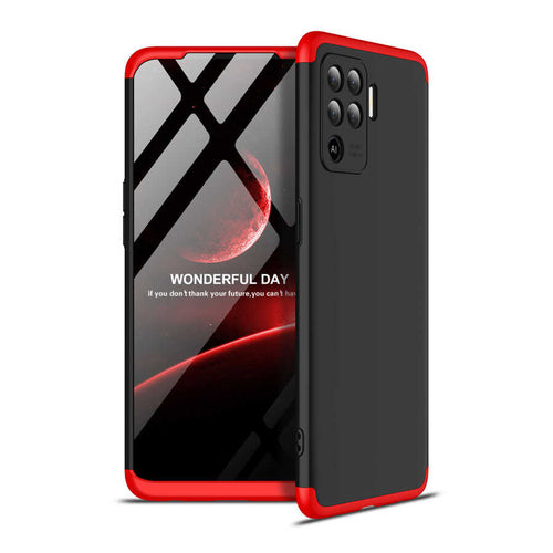 Oppo Reno 5 Lite Kılıf Zore Ays Kılıf - Siyah-Kırmızı