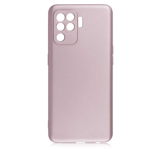 Oppo Reno 5 Lite Kılıf Zore Premier Silikon Kılıf - Rose Gold