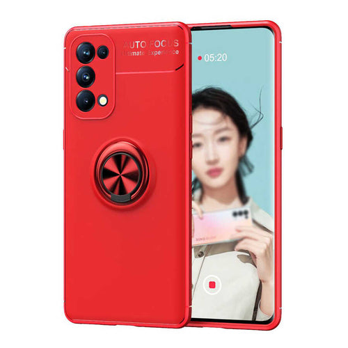 Oppo Reno 5 Pro 5G Kılıf Zore Ravel Silikon Kılıf - Kırmızı