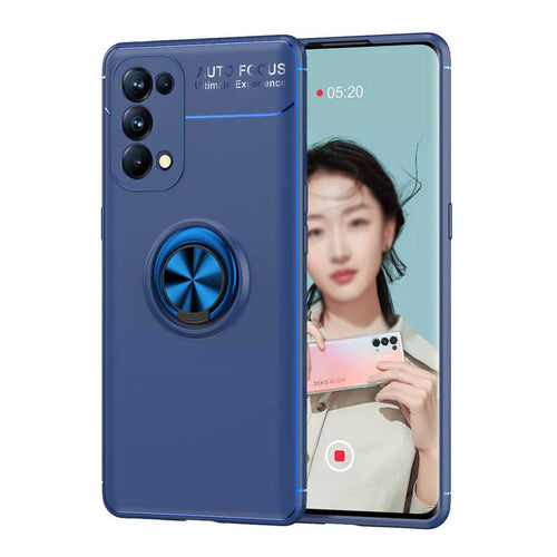 Oppo Reno 5 Pro 5G Kılıf Zore Ravel Silikon Kılıf - Mavi